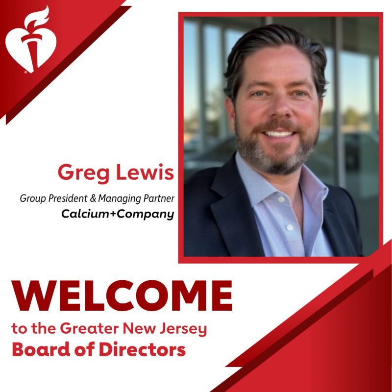 Greg Lewis joins AHA Greater NJ Board